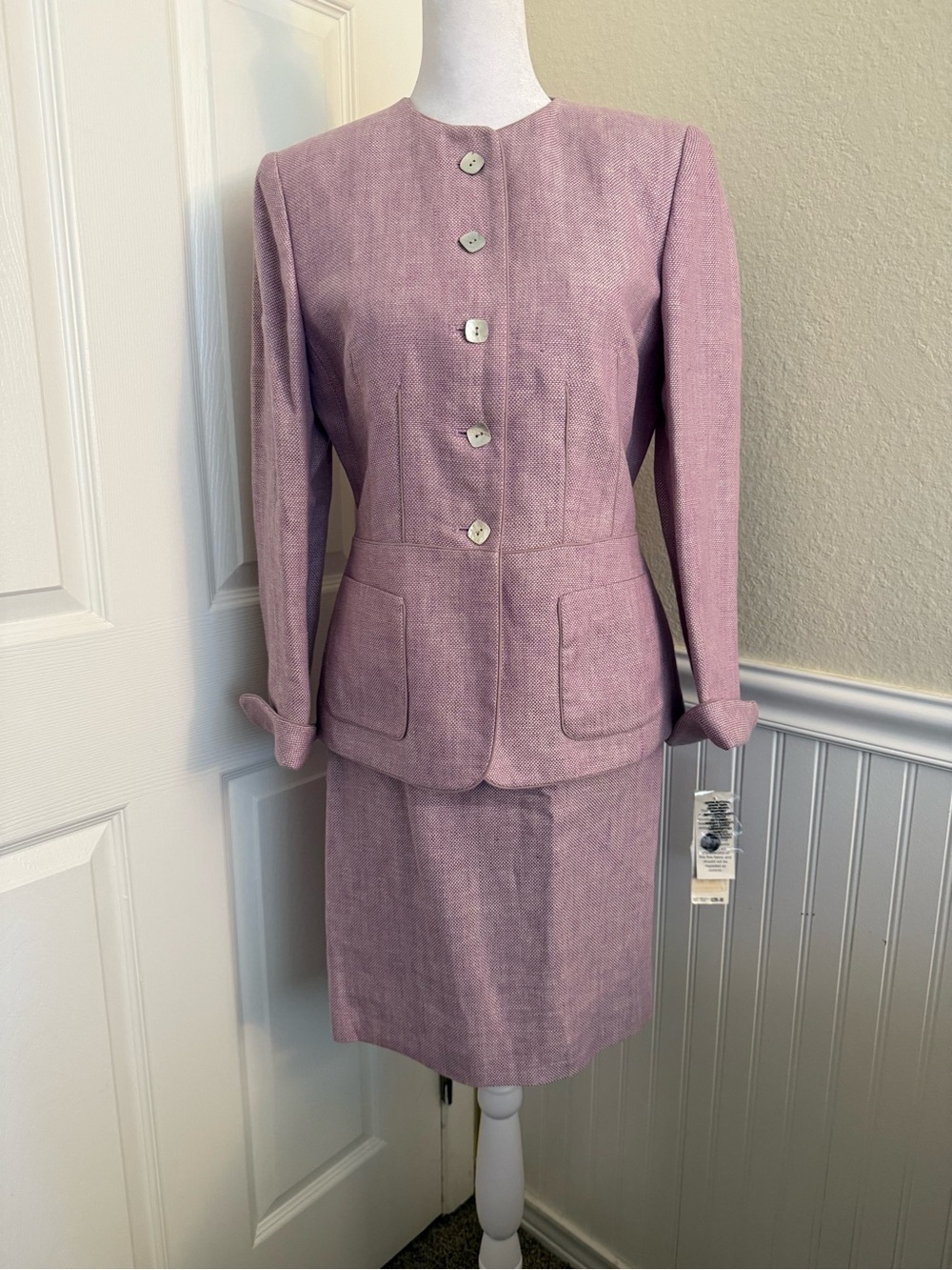 Kasper Lilac Two-Piece Skirt Suit